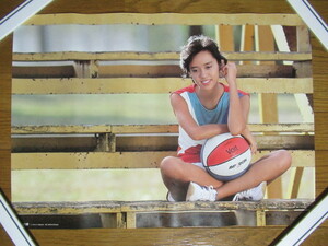  that time thing Hayami Yu poster 42cm×59cm TOSHIBA EMI Taurus record basketball not for sale 