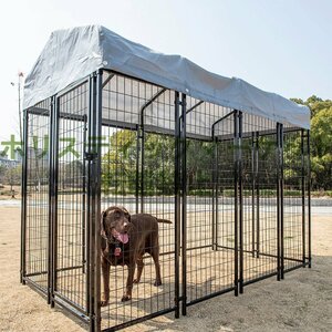  rare new goods dog. basket pet fence wire dog . large dog outdoors pompon drilling .DIY pet cage (2.4*1.3*1.8m) A217