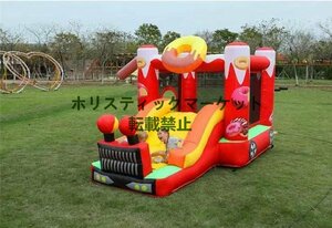 新品! ビニールプール 滑り台 プール すべり台 滑り台 自動車 プレゼント キッズ 子供 トランポリン 大型遊具 エアー遊具 350×220×230cm