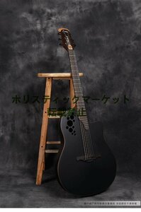 アコースティックギター 弦楽器 ピックアップ 21フレット 1:18閉鎖弦ノブ ケース付き 表面単板 トウヒ 炭素繊維材料 炭化合成木材
