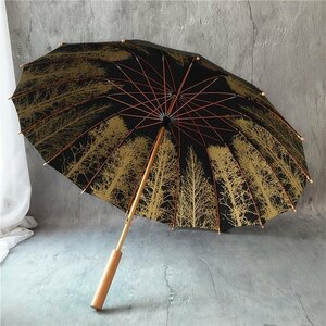  umbrella long umbrella parasol . rain combined use umbrella 16ps.@. lady's men's man . woman stylish stylish Japanese style enduring manner structure UPF50+ UV cut rainy season measures *2 сolor selection /1 point 