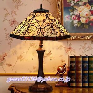 Art hand Auction Popular and beautiful ☆ Tiffany stained glass lamp table lamp retro lighting stand antique style glass interior handmade, illumination, Table lamp, Table stand