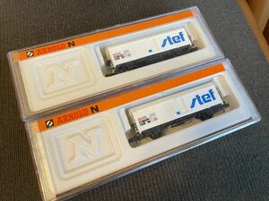 ARNOLD 4564 STEF FREIGHT CAR SNCF 2個セット 鉄道模型 Nゲージ 中古品