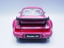 ソリド製 1/18 ポルシェ 911 (964) ターボ 3.6 赤紫 難あり _画像4