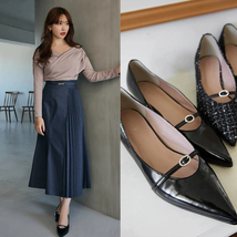 ハーリップトゥ Orangery Crystal Belted Pumps 38 しゃるのクローゼット_画像3