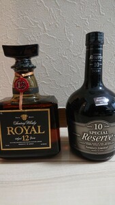 【未開栓】SUNTORY サントリー ウイスキー（RESERVE & ROYAL）（リザーブ&ロイヤル）2本セット