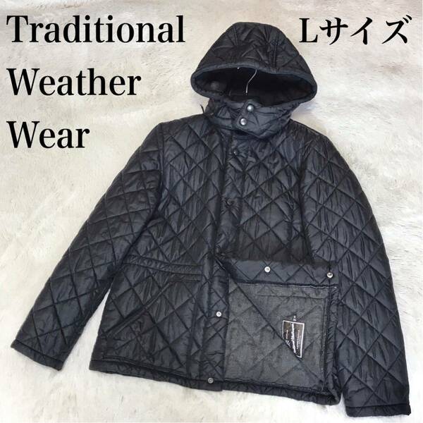 美品 Traditional Weather Wear キルティングジャケット Lサイズ ブルゾン コート ジャケット