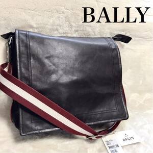 美品 BALLY オールレザー 大容量 メッセンジャーバッグ ショルダーバッグ バリー