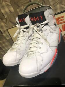 NIKE AIR JORDAN 7 RETRO ナイキ エアジョーダン 7 レトロ スニーカー CU9307-160 サイズUS9.5 27.5cm ホワイト　FK