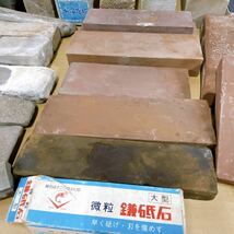 ★総重量：29.6kg★ 砥石 大量まとめ 大工道具 刃物砥石 理容 床屋 等【現状品】_画像6