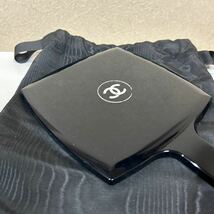 CHANEL シャネル 手鏡 ハンドミラー ミラー 鏡 ブラック ノベルティ used品 箱無し ※セリーヌの袋入り_画像8