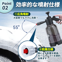 洗車 フォームガン ノズル 泡 洗車 高圧洗浄 発泡 洗車グッズ 蓄圧式 噴霧器 散水 洗浄 花を水遣り 庭 ガーデン 高圧スーパージェット _画像4