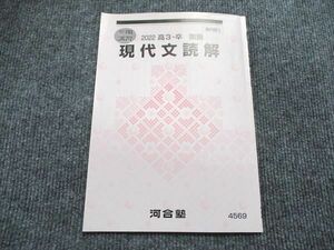 VO84-031 河合塾 高3/高校3年 冬期講習 2022 国語 現代文読解 テキスト 03s0B