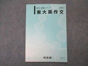 VP05-089 河合塾 東大英作文 東京大学 テキスト 状態良い 2021 完成シリーズ 04s0B