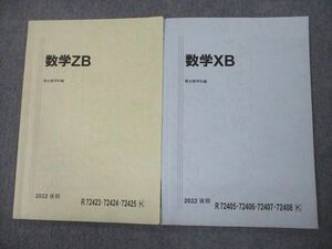 VO10-100 駿台 国公立大学理系 数学ZB/XB テキスト 2022 計2冊 08s0C