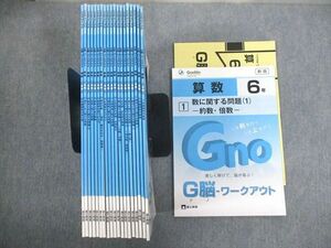 VP10-174富士教育/Gnoble グノーブル 小6 算数 1～20 数に関する問題/平面図形の性質 等 通年セット 未使用品 計20冊 ★ 84L2D