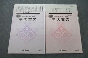 VP25-054 河合塾 早稲田大学 早大古文 テキスト 2022 夏期/冬期 計2冊 太田善之 12m0C