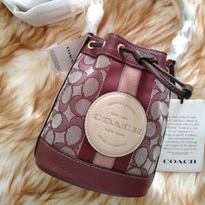 【Coach】ハンドバッグ 取り外しショルダー ミニ デンプシー 