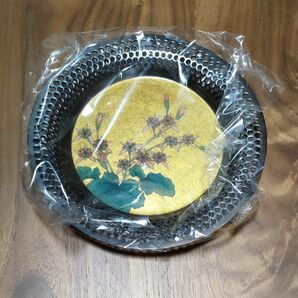 金沢、金銀箔工芸 　茶托 飾り皿