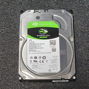 【送料無料】SEAGATE BARRACUDA ST4000DM004-2CV104 4TB 3.5インチ内蔵HDD 2019年製 フォーマット済み 正常品 PCパーツ 動作確認済