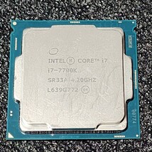 CPU Intel Core i7 7700K 4.2GHz 4コア8スレッド KabyLake PCパーツ インテル 動作確認済み_画像1