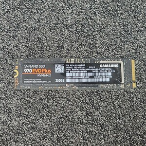 SAMSUNG SSD 970 EVO Plus(MZ-V7S250) 250GB NVMe SSD フォーマット済み PCパーツ M.2 2280 動作確認済み 240GB 256GB