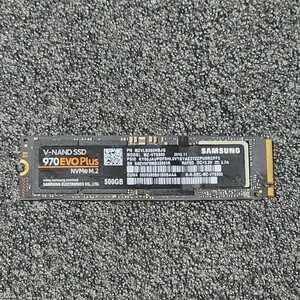 SAMSUNG SSD 970 EVO Plus(MZ-V7S500) 500GB NVMe SSD フォーマット済み PCパーツ M.2 2280 動作確認済み 480GB 512GB (1)