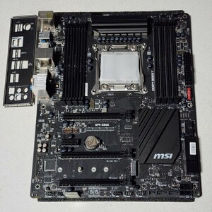 MSI X99-S04A IOパネル付属 LGA2011-3 ATXマザーボード Bios 動作確認済 PCパーツ