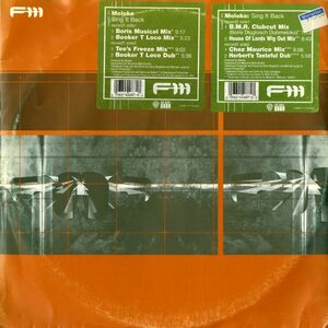 試聴 Moloko - Sing It Back [2x12inch] F-111 Records US 1999 House