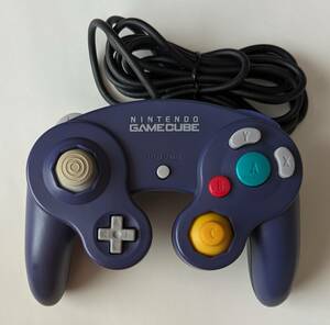 NGC nintendo Game Cube controller violet & black * GC NINTENDO GAMECUBE CONTROLLER Purple & Black