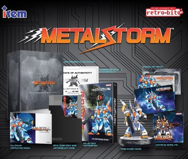 新品 ★ NES 重力装甲メタルストーム 限定版 (アイレム) METALSTORM Metal Storm Collectors Edition Boxset 北米版 ★ ニンテンドーNES