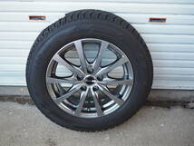 〇未走行品 Exceeder 15インチ アルミホイール 1本① 15×6J スタッドレスタイヤ ice GUARD6 YOKOHAMA インセット43 5H 5穴 ヨコハマタイヤ_画像1