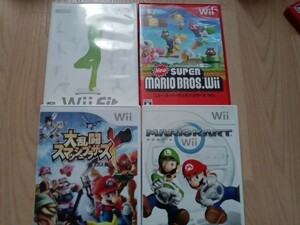 大乱闘スマッシュブラザーズ X　マリオカート　Wii Fit　4本動作品 Nintendo