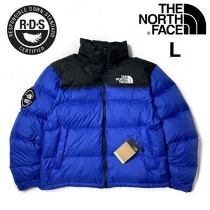 1円～!売切!【正規新品】THE NORTH FACE 1992 RETRO ANNIVERSARY NUPTSE JACKET ダウンジャケット 限定品 ロゴ刺繍 30周年(L)青190122-175