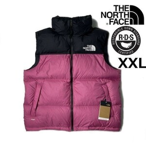 1円～!売切!【正規新品】THE NORTH FACE 1996 RETRO NUPTSE VEST ダウンベスト ヌプシ US限定 RDS パッカブル(XXL)ピンク 黒 190122-110