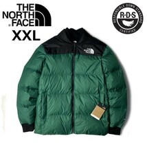 1円～!売切!【正規新品】THE NORTH FACE NRDC JACKET ダウンジャケット US限定 RDS 撥水 軽量 ノルディック ロゴ刺繍(XXL)緑 黒 190122-130_画像2