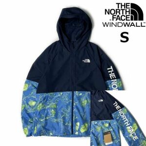 1円～!売切!【正規新品】THE NORTH FACE◆PRINTED FLYWEIGHT HOODIE 2.0◆ジャケット ウインドパーカー US限定 2023最新(S)紺 180915-50