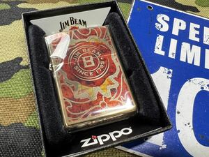 ●新品未使用●入手困難 JIM BEAM(ジムビーム) ウイスキー の デザイン！ ハイボール好きにも #29319 ジッポーライター mercismith2zippo