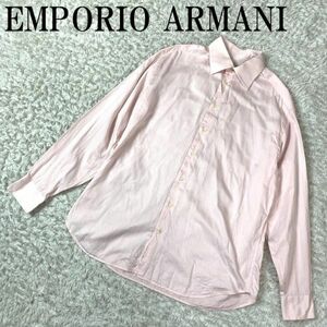 EMPORIO ARMANI 長袖シャツ ピンク エンポリオアルマーニ コットン 43 17 B3584