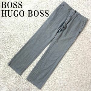 BOSS HUGO BOSSヒューゴボス ストレートパンツブルー系 カジュアル 両サイドポケット有 ストレッチ無 コットン系 B4019