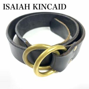アメリカ製 ISAIAH KINCAID ベルト レザー ブラック B4339
