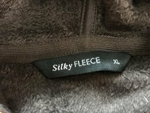 UNIQLO ユニクロ SILKY FLEECE メンズ フード付き フリースジップジャケット 大きいサイズ XL 焦げ茶オレンジ_画像2