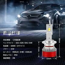 【在庫限り】 【純正HIDを超えるLED】SUPAREE 車検対応 d2s ledヘッドライト d2r led d4s ヘッドライト d4r ledバルブ DC12V 6000K 9000lm_画像7