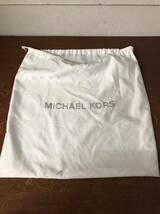 ★MICHEAL KORS マイケルコース ハンドバッグ カーキ 無地 2way ショルダーバッグ レザー 革 オリーブ グリーン 緑_画像9