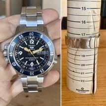 【稼働品】セイコー５★アトラス★SEIKO 5★MADE IN JAPAN★ブラック☆黒★自動巻き★メンズ腕時計★デイデイト★ATLAS BLACK☆ジャパン_画像8