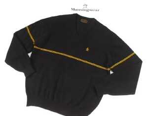 ★美品★Munsingwear マンシングウェア / カシミヤ100％ Vネックセーター / サイズ２