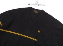 ★美品★Munsingwear マンシングウェア / カシミヤ100％ Vネックセーター / サイズ２_画像2