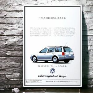 当時物!! VW Golf4 Wagon 広告 / ポスター mk4 4th gen ゴルフⅣ GOLF4 GolfⅣ GLi 1H VR6 GTI CLI ヴァリアント Variant カタログ パーツ