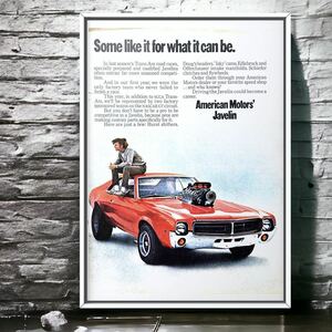 USA 当時物!! AMC Javelin 広告 /ポスター ジャベリン ジャヴェリン Trans-Am Series AMCJavelin ポニーカー カタログ American Motors