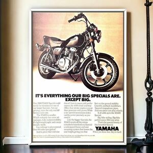 USA 当時物!! YAMAHA XS400 Special 広告 / ヤマハ XS400-2F スペシャル SR400 カタログ カスタム ポスター カフェレーサー インテリア